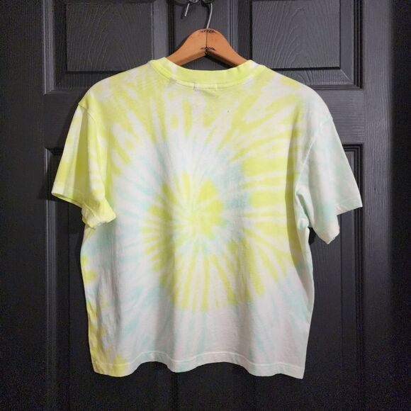 ATM Anthony Thomas Melillo Short Sleeve Tie Dye Tee - White Combo - Picture 14 of 14